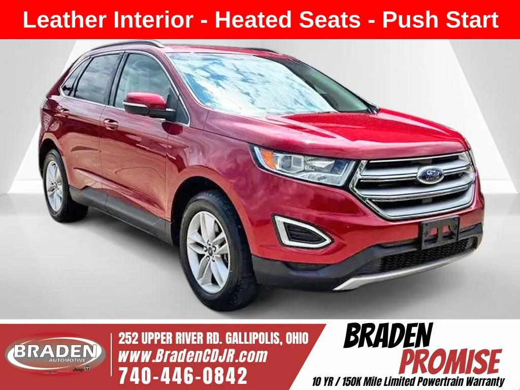 Used 2017 Ford Edge SEL with VIN 2FMPK4J84HBC21255 for sale in Gallipolis, OH