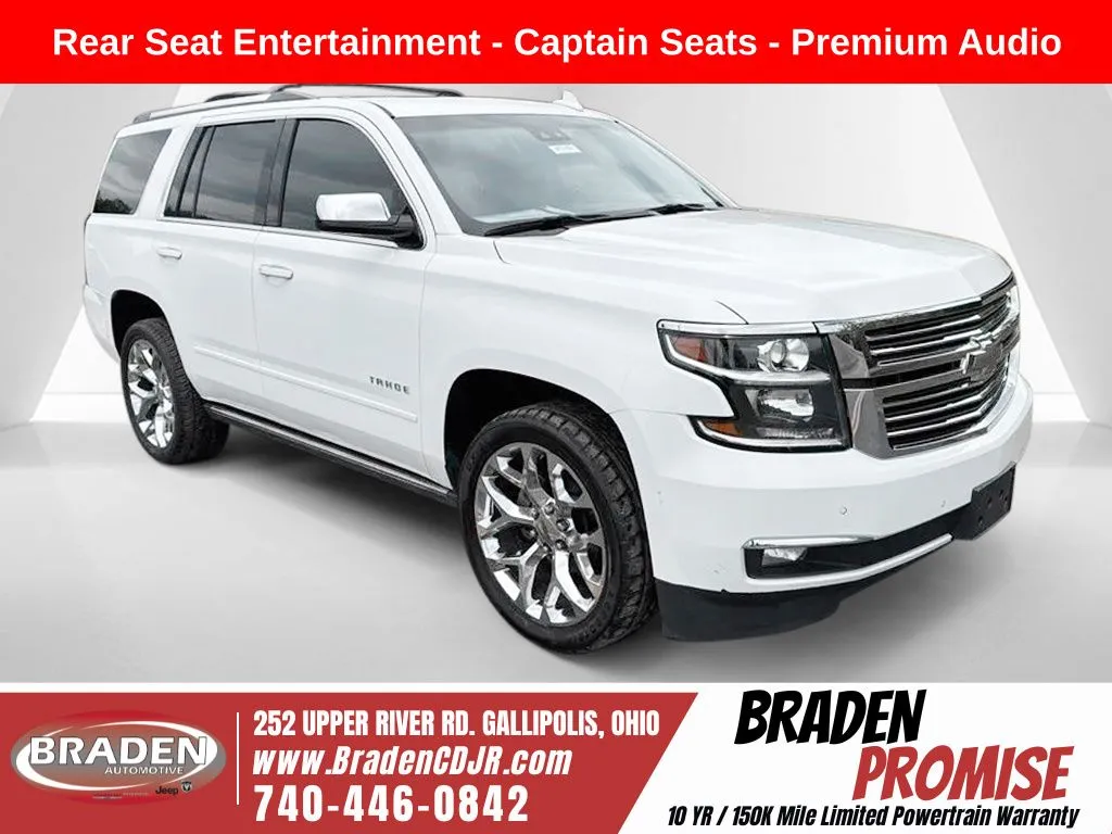 White 2019 Chevrolet Tahoe Premier for sale in Gallipolis, OH