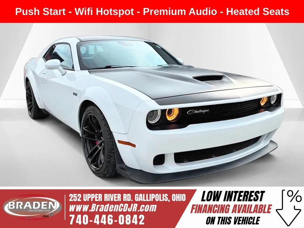 White 2021 Dodge Challenger R/T Scat Pack Widebody for sale in Gallipolis, OH