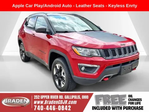 Red 2017 Jeep Compass Trailhawk for sale in Gallipolis, OH