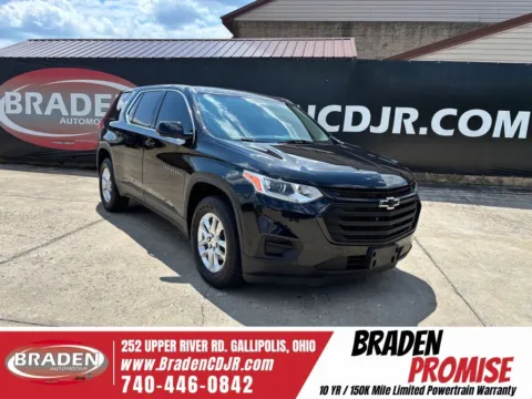 Black 2020 Chevrolet Traverse LS for sale in Gallipolis, OH
