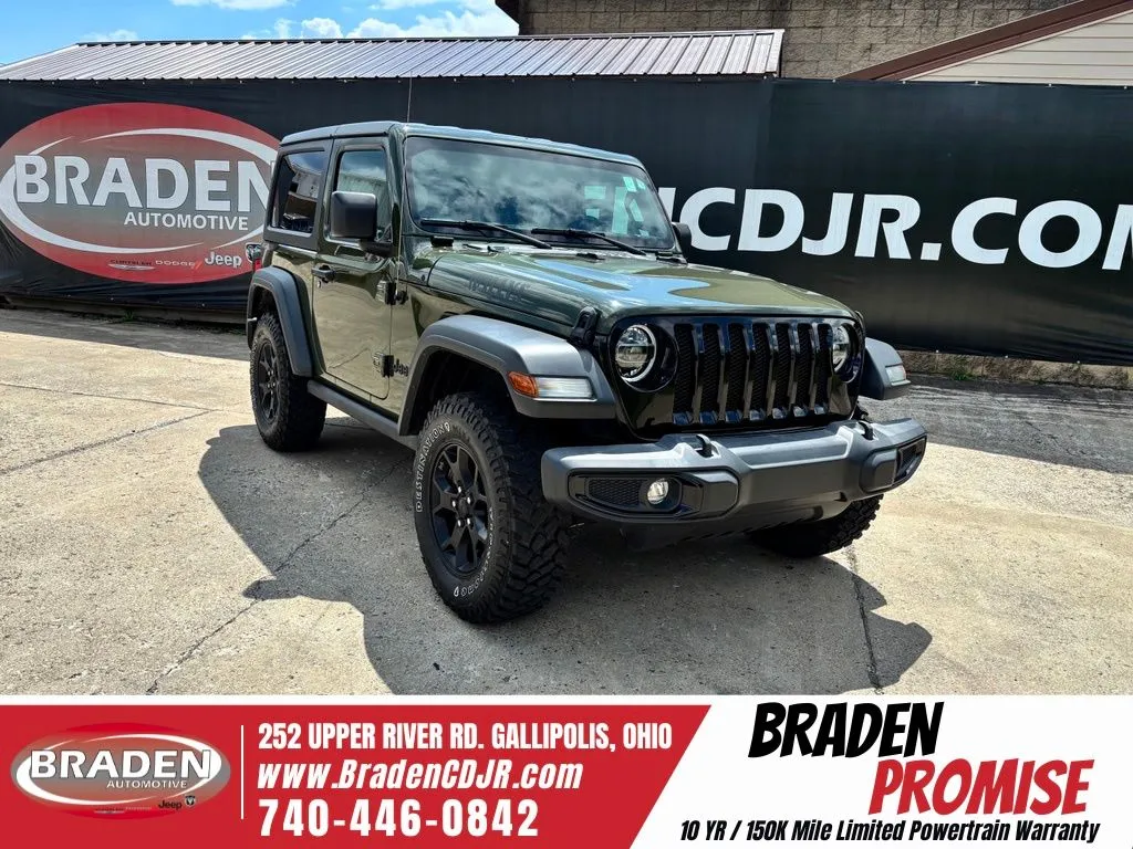 Green 2021 Jeep Wrangler Sport for sale in Gallipolis, OH