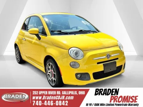 Yellow 2013 Fiat 500 Sport for sale in Gallipolis, OH