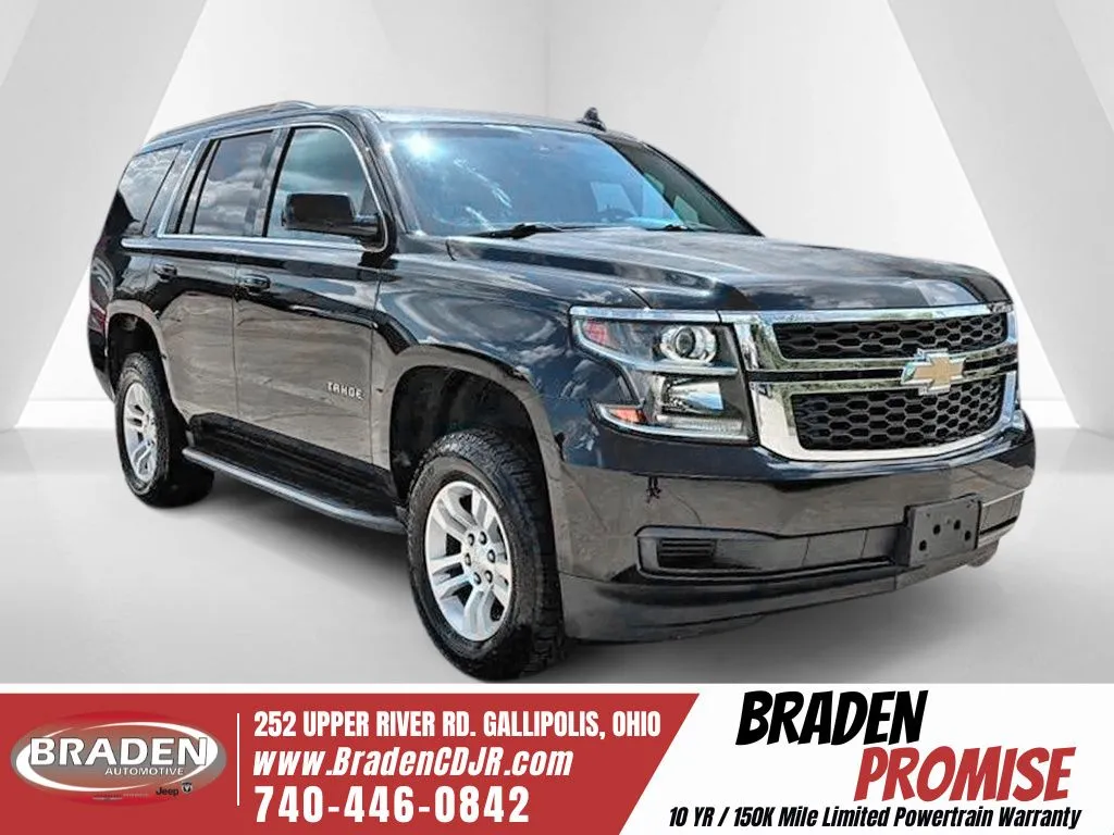 Black 2018 Chevrolet Tahoe LT for sale in Gallipolis, OH