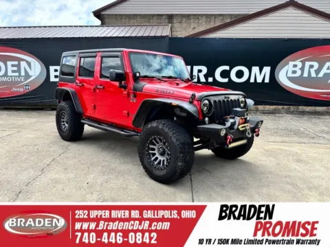 Red 2017 Jeep Wrangler Unlimited Sport for sale in Gallipolis, OH