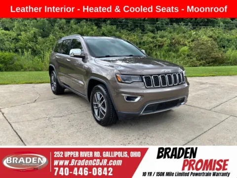 Brown 2018 Jeep Grand Cherokee Limited for sale in Gallipolis, OH