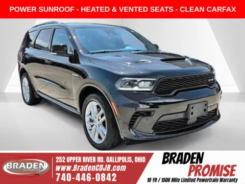 Black 2025 Dodge Durango R/T Plus for sale in Gallipolis, OH