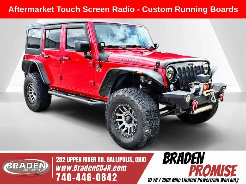 Red 2017 Jeep Wrangler Unlimited Sport for sale in Gallipolis, OH
