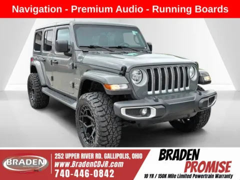 Gray 2021 Jeep Wrangler Unlimited Sahara for sale in Gallipolis, OH