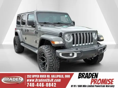 Gray 2021 Jeep Wrangler Unlimited Sahara for sale in Gallipolis, OH