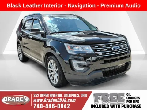 Black 2017 Ford Explorer Limited for sale in Gallipolis, OH