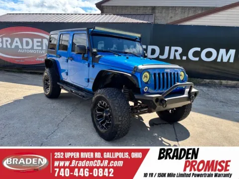 Blue 2016 Jeep Wrangler Unlimited Sport for sale in Gallipolis, OH