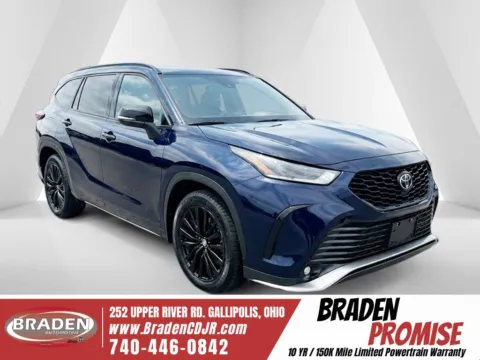Blue 2024 Toyota Highlander XSE for sale in Gallipolis, OH