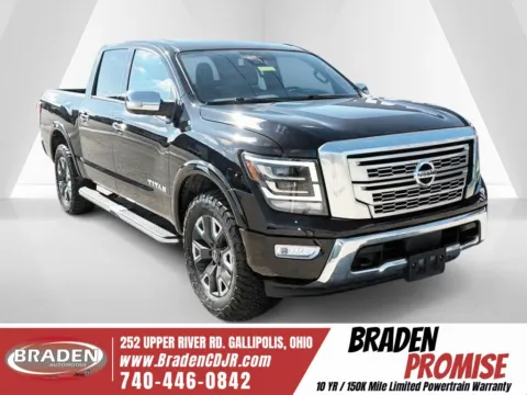 Black 2023 Nissan Titan Platinum Reserve for sale in Gallipolis, OH