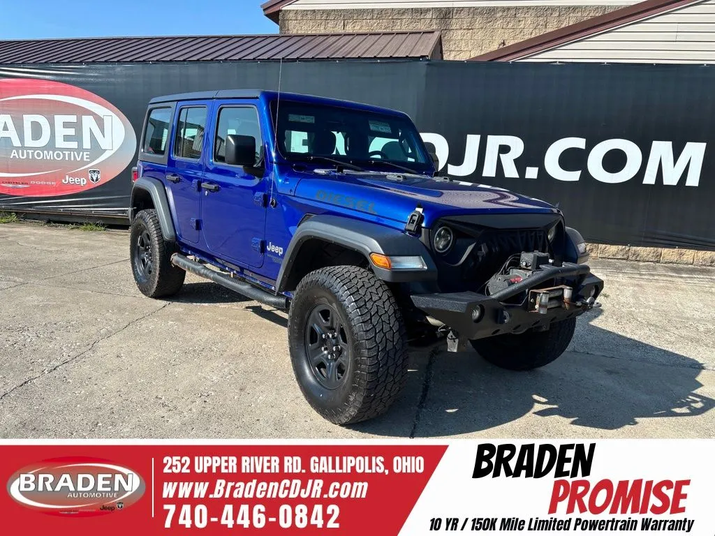 Blue 2020 Jeep Wrangler Unlimited Sport for sale in Gallipolis, OH
