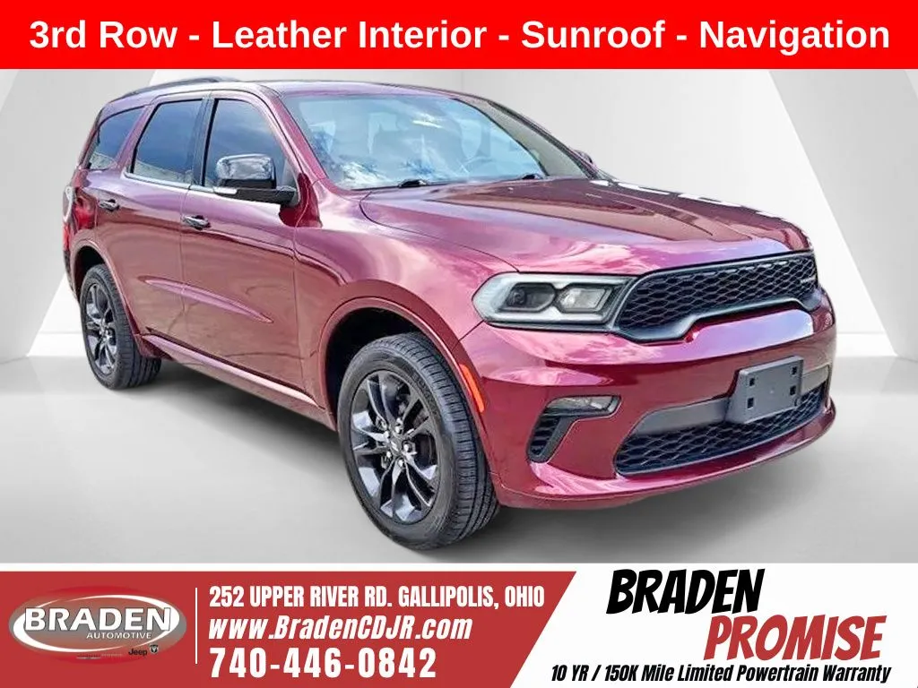 Red 2021 Dodge Durango GT Plus for sale in Gallipolis, OH