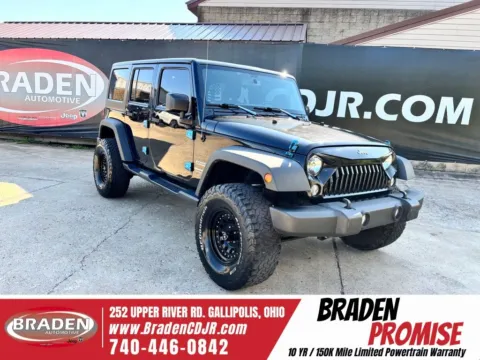 Black 2017 Jeep Wrangler Unlimited Sport for sale in Gallipolis, OH