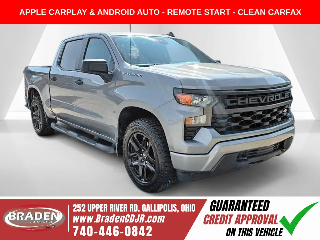 Gray 2023 Chevrolet Silverado 1500 Custom for sale in Gallipolis, OH