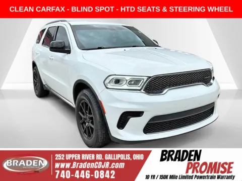 White 2023 Dodge Durango SXT for sale in Gallipolis, OH