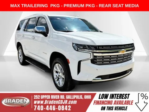 White 2021 Chevrolet Tahoe Premier for sale in Gallipolis, OH