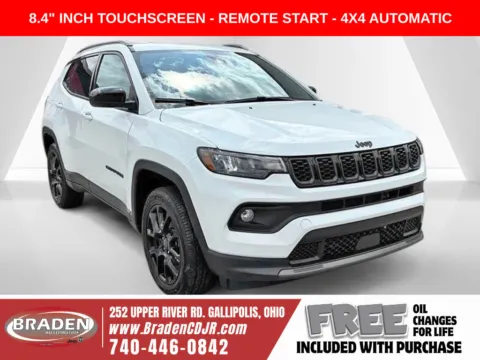 White 2026 Jeep Compass Latitude for sale in Gallipolis, OH