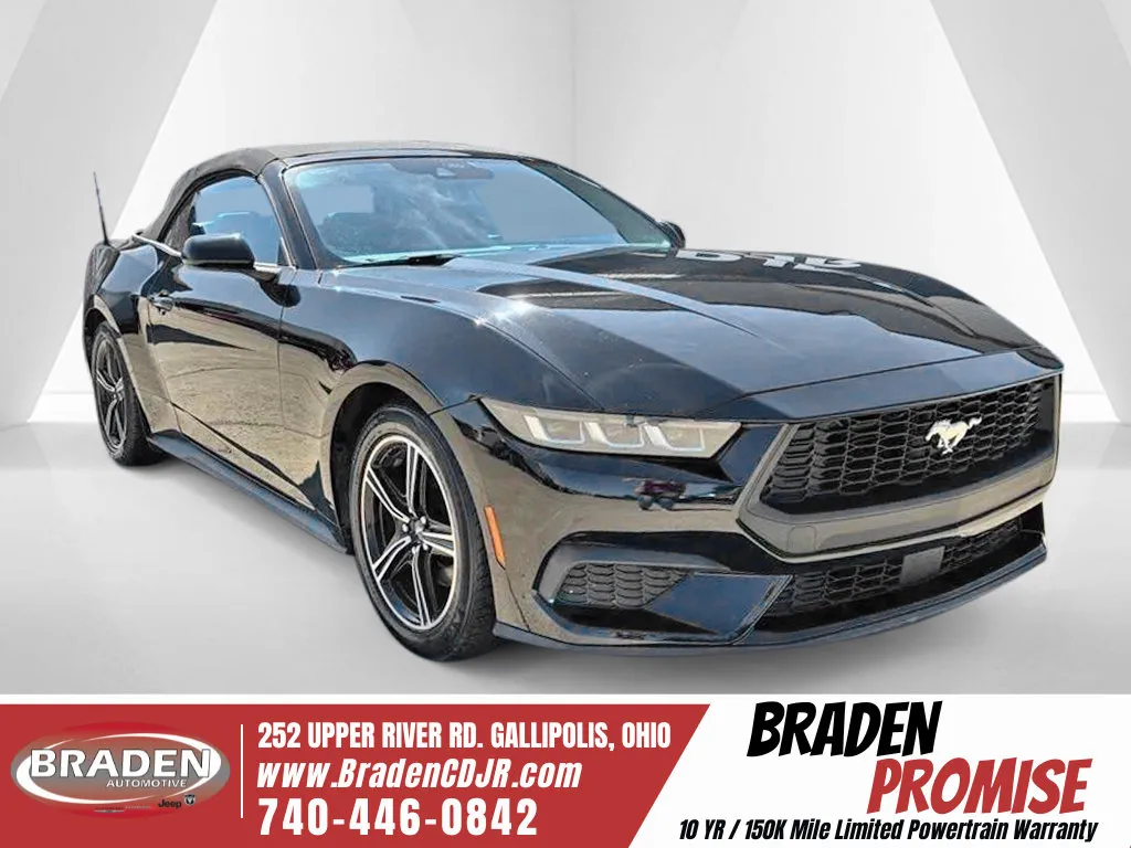 Black 2024 Ford Mustang EcoBoost Premium for sale in Gallipolis, OH