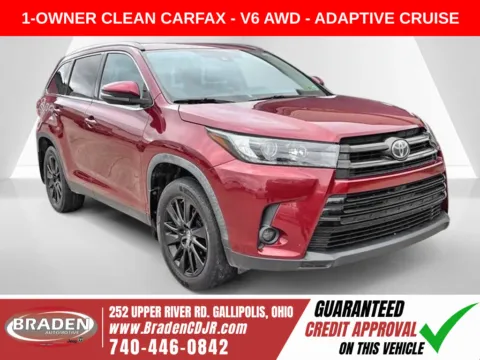 Red 2019 Toyota Highlander SE for sale in Gallipolis, OH