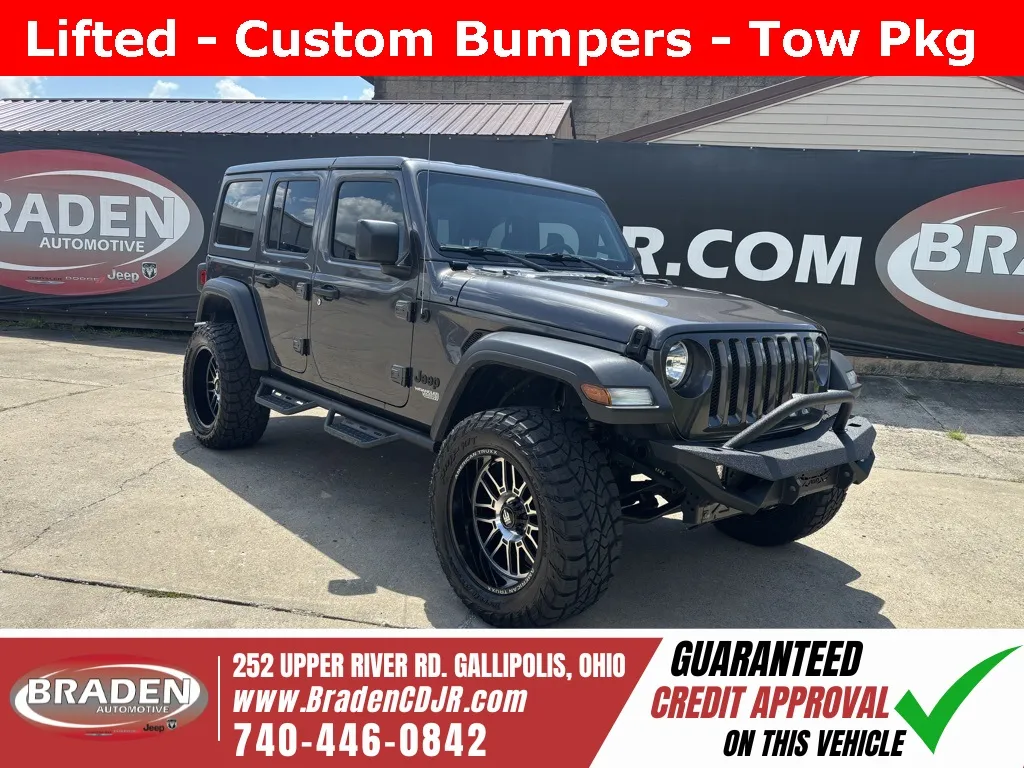 Gray 2021 Jeep Wrangler Unlimited Sport for sale in Gallipolis, OH