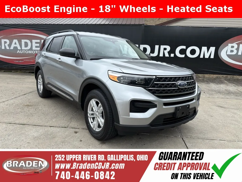 Silver 2022 Ford Explorer XLT for sale in Gallipolis, OH