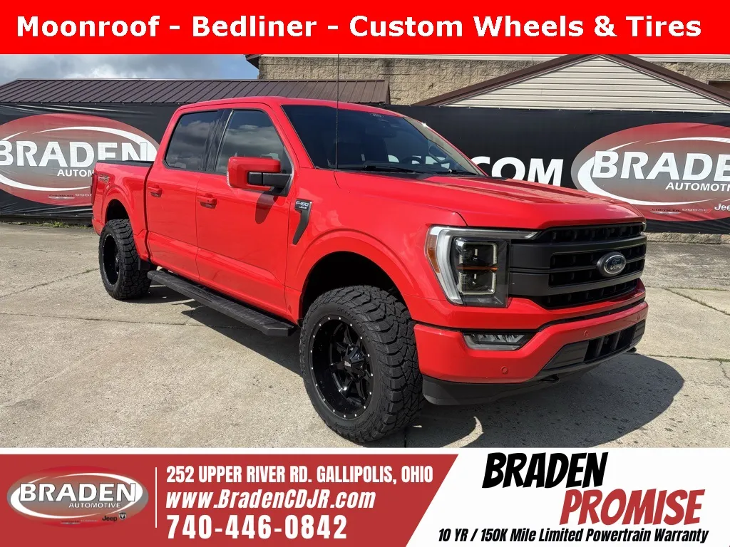 Red 2022 Ford F-150 Lariat for sale in Gallipolis, OH