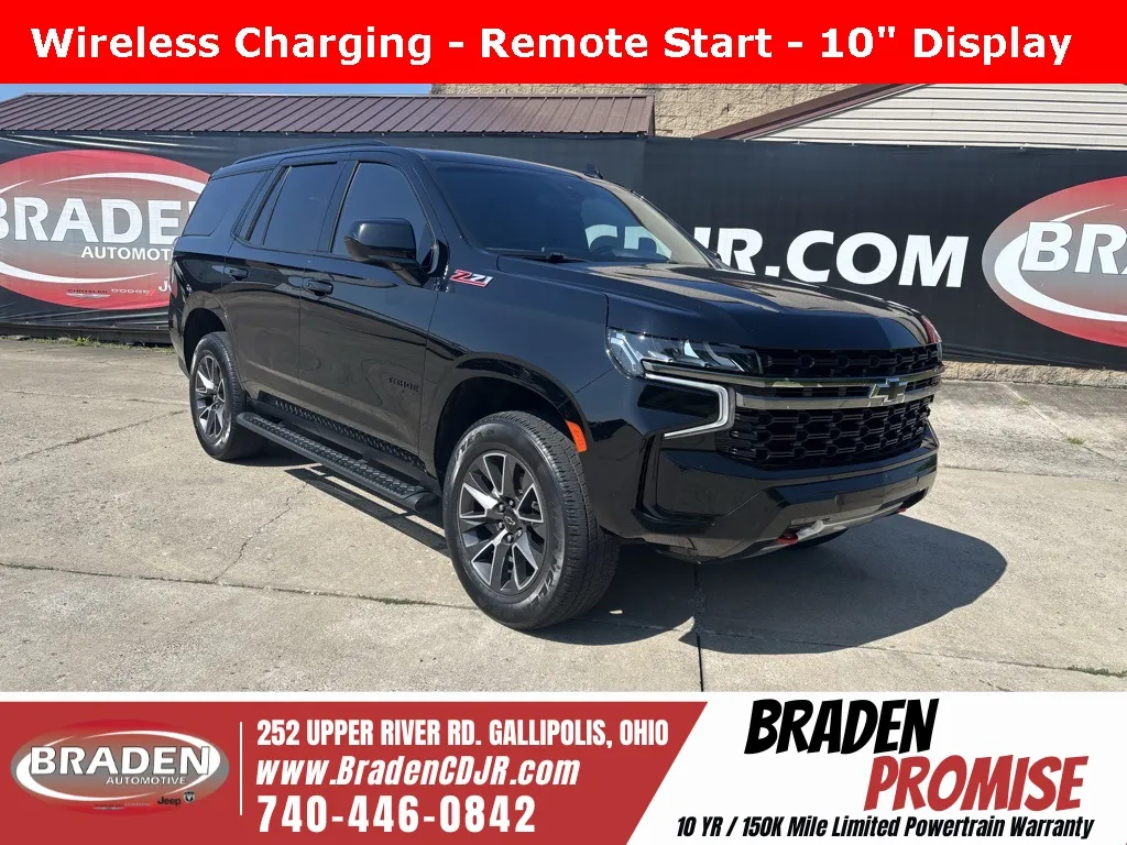 Black 2021 Chevrolet Tahoe Z71 for sale in Gallipolis, OH