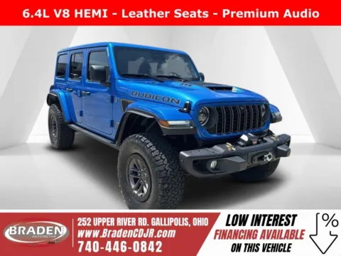 Blue 2025 Jeep Wrangler Rubicon 392 for sale in Gallipolis, OH