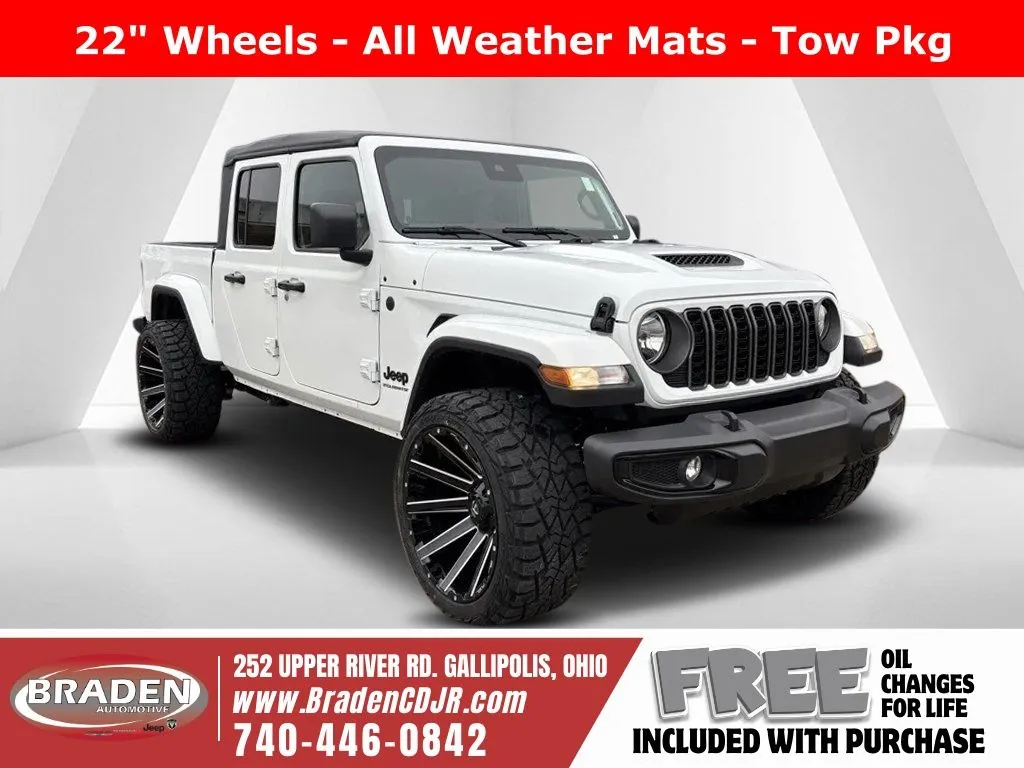 White 2025 Jeep Gladiator Sport S for sale in Gallipolis, OH