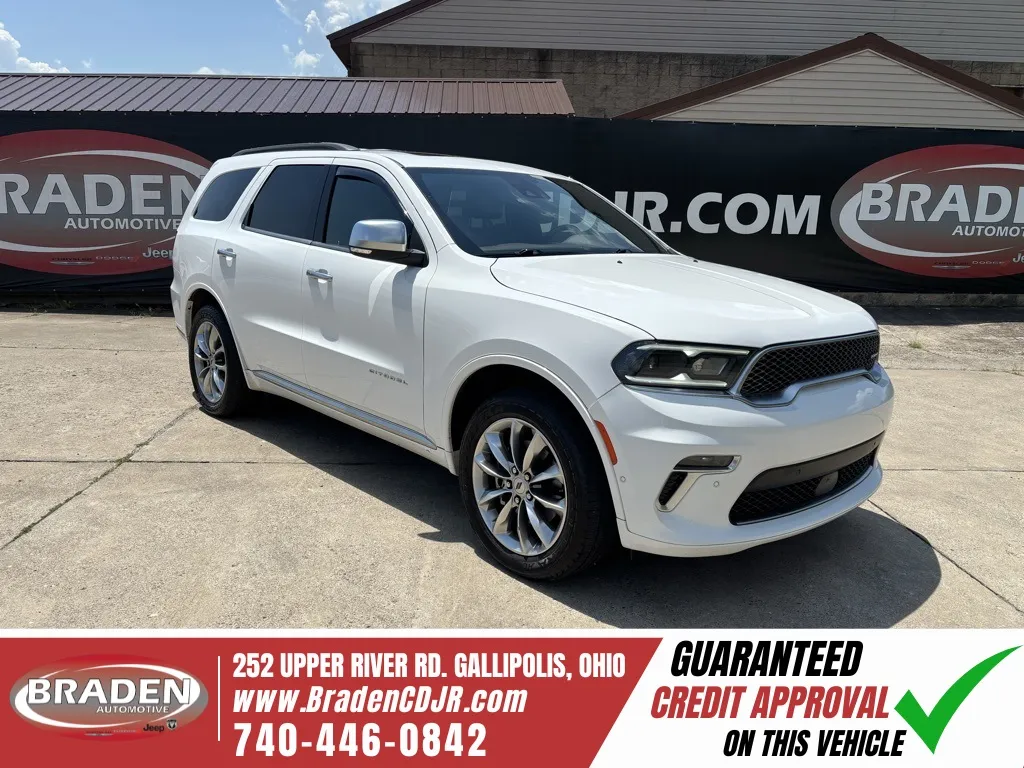 White 2022 Dodge Durango Citadel for sale in Gallipolis, OH