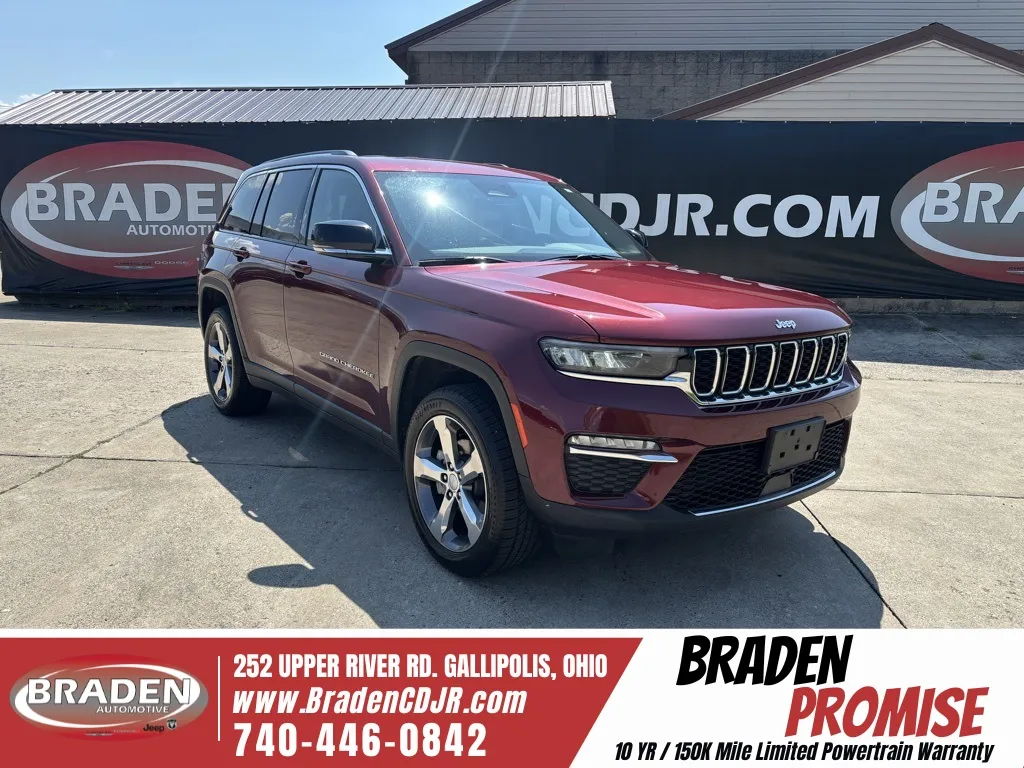 Red 2022 Jeep Grand Cherokee Limited for sale in Gallipolis, OH
