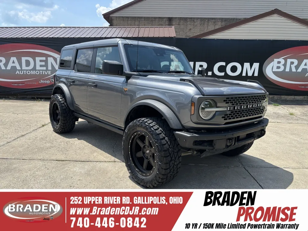 Gray 2022 Ford Bronco Badlands for sale in Gallipolis, OH