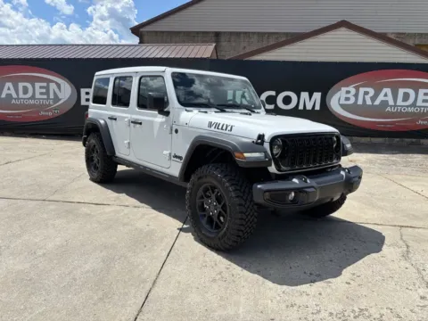 White 2025 Jeep Wrangler Willys for sale in Gallipolis, OH
