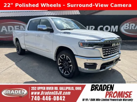 White 2025 Ram 1500 Limited for sale in Gallipolis, OH