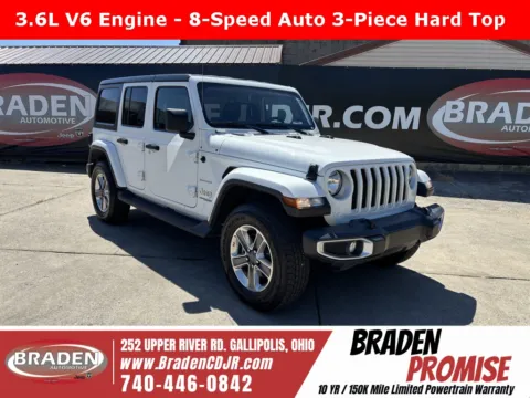 White 2021 Jeep Wrangler Unlimited Sahara for sale in Gallipolis, OH