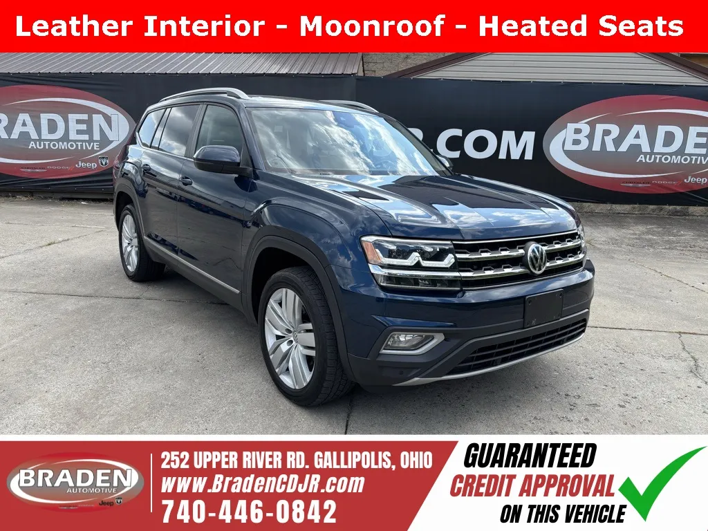 Blue 2019 Volkswagen Atlas SEL for sale in Gallipolis, OH