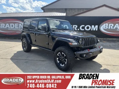 Black 2025 Jeep Wrangler Rubicon X for sale in Gallipolis, OH