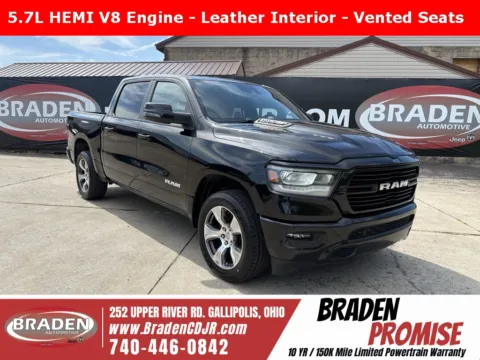 Black 2023 Ram 1500 Laramie for sale in Gallipolis, OH