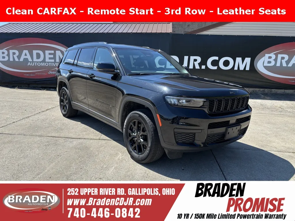 Black 2024 Jeep Grand Cherokee L Altitude for sale in Gallipolis, OH