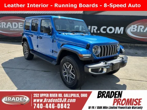 Blue 2025 Jeep Wrangler Sahara for sale in Gallipolis, OH