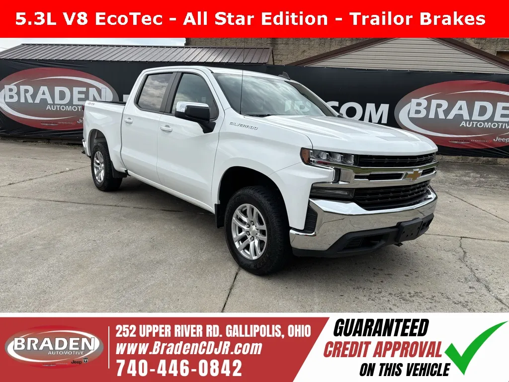 White 2021 Chevrolet Silverado 1500 LT for sale in Gallipolis, OH