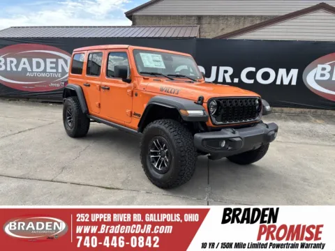 Orange 2025 Jeep Wrangler Willys for sale in Gallipolis, OH