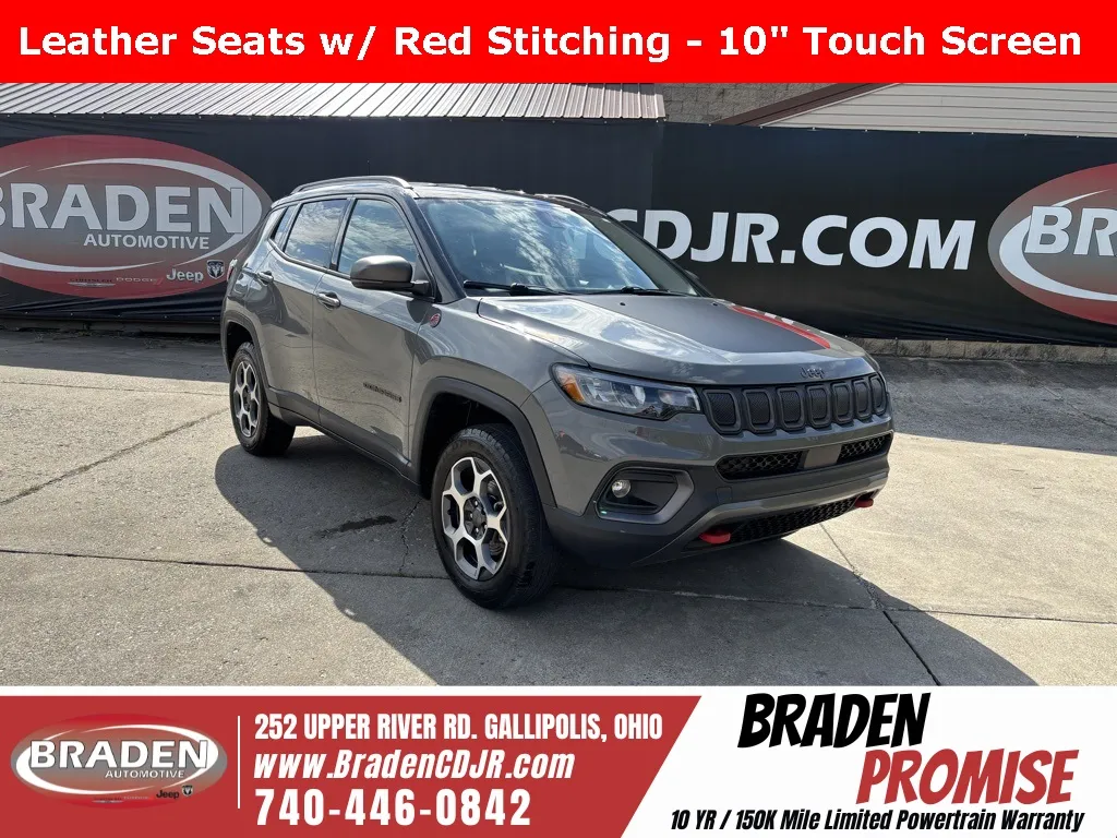 Gray 2022 Jeep Compass Trailhawk for sale in Gallipolis, OH