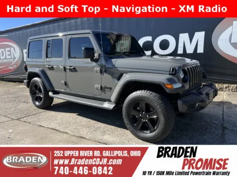 Gray 2021 Jeep Wrangler Unlimited Sahara Altitude for sale in Gallipolis, OH