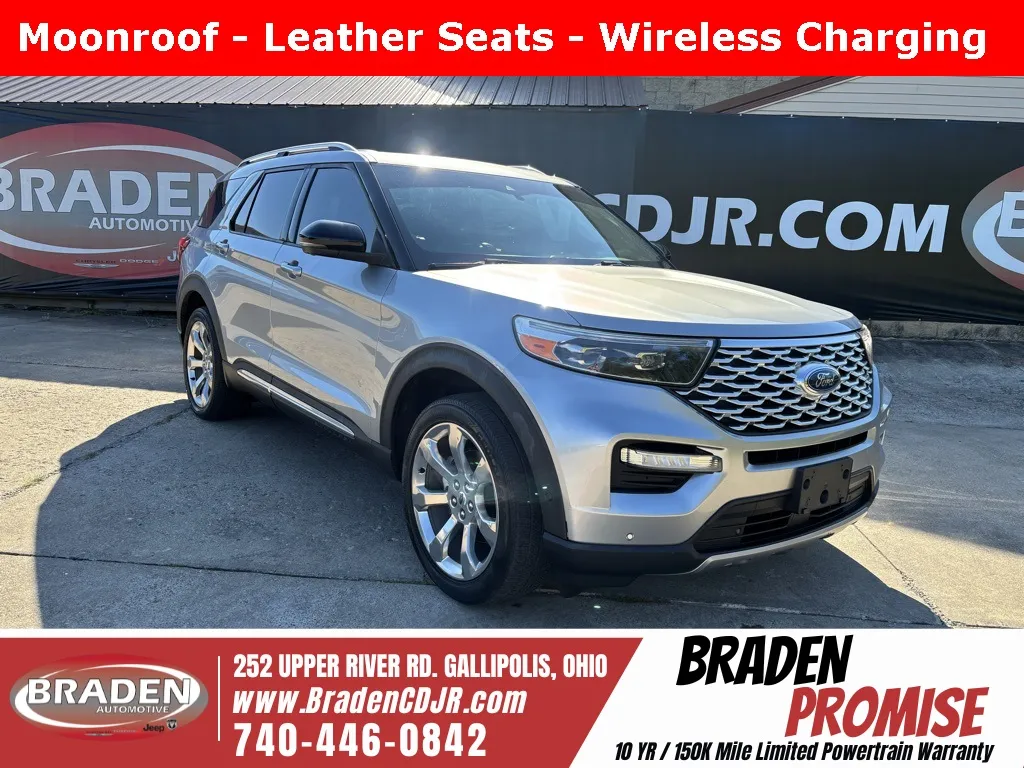 Silver 2020 Ford Explorer Platinum for sale in Gallipolis, OH