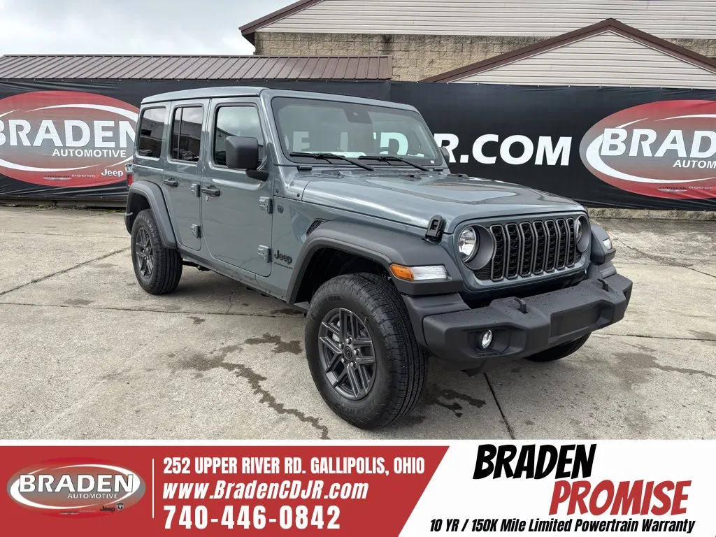 Gray 2025 Jeep Wrangler Sport S for sale in Gallipolis, OH